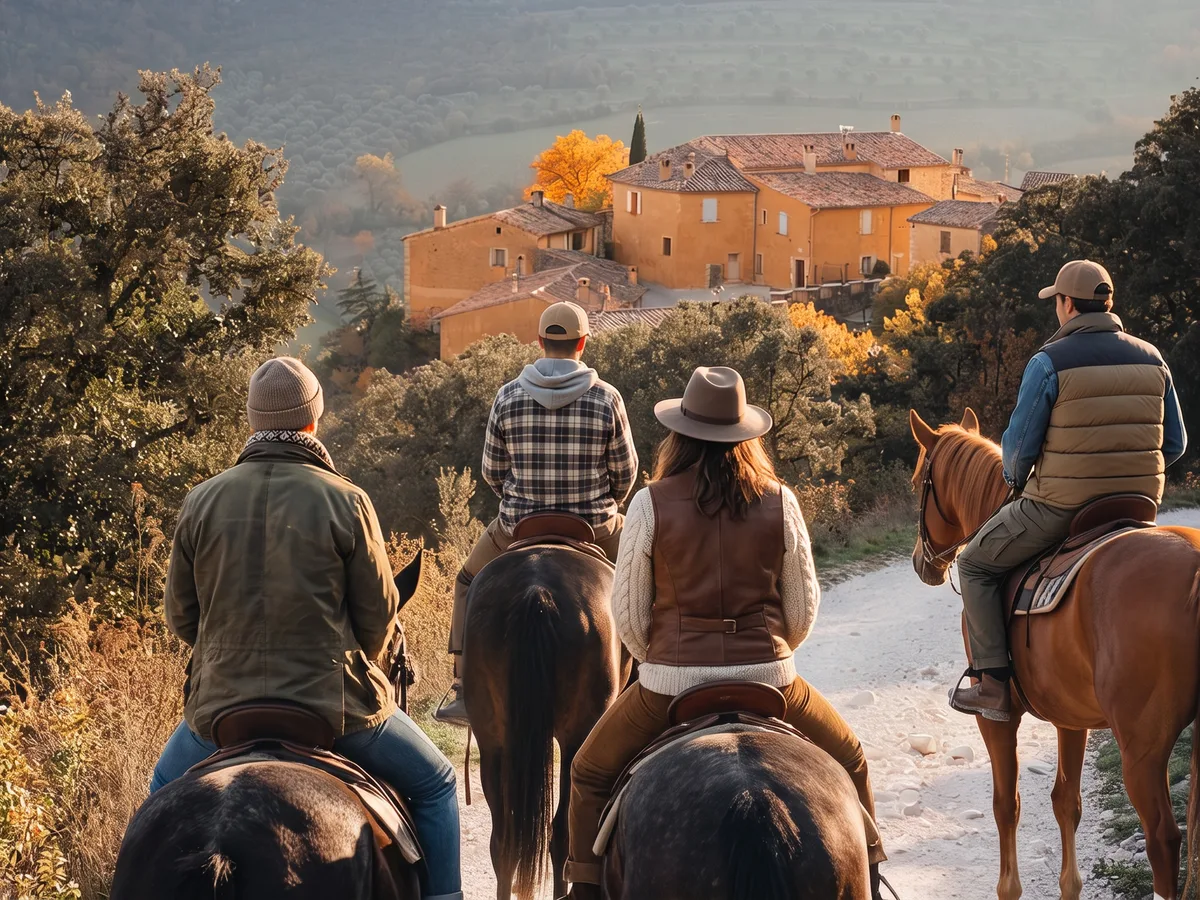 Balade à cheval dans la Drôme, autour de Étoile-sur-Rhône