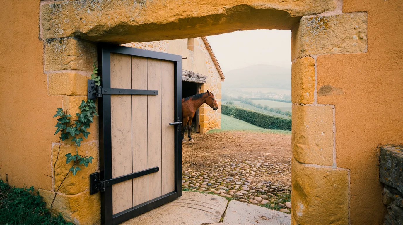 Entrée, Écurie de Khara, centre équestre à Étoile-sur-Rhône