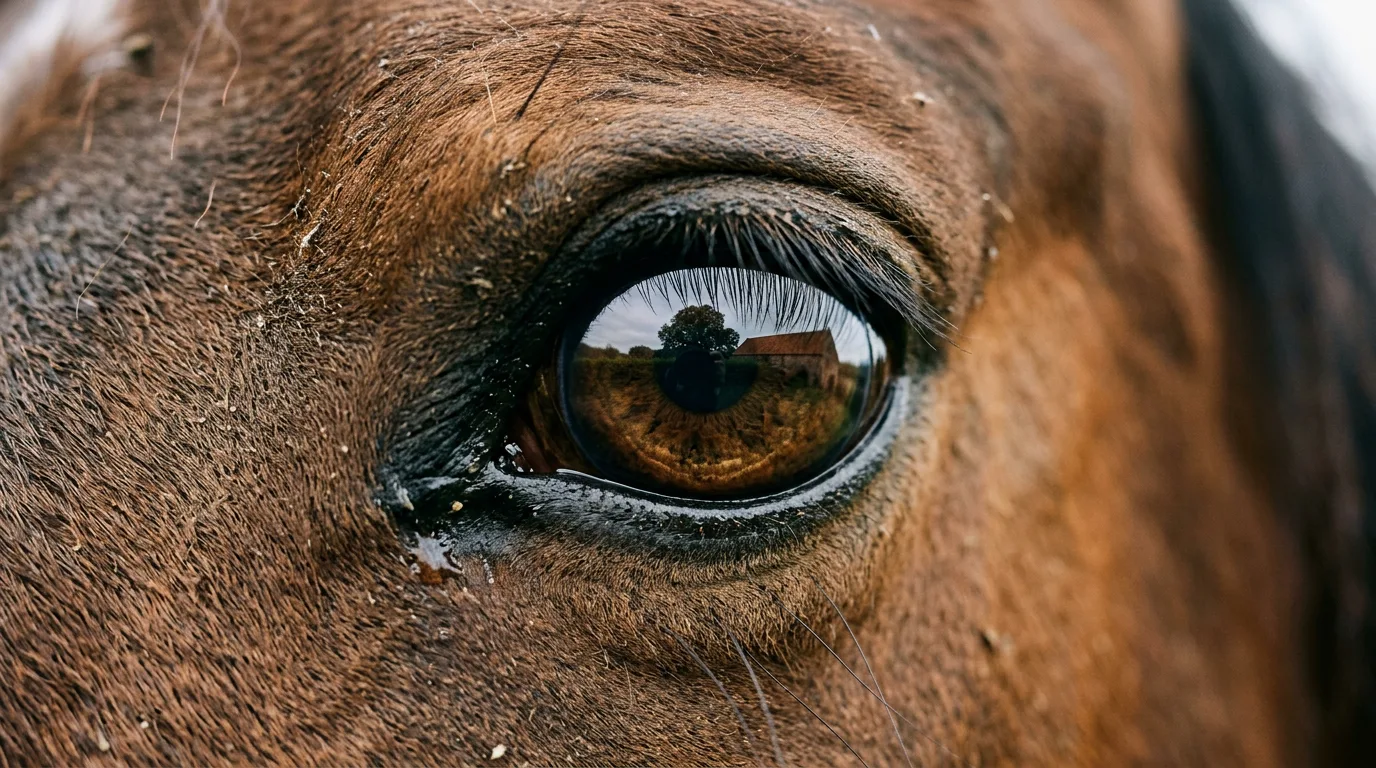 Un regard de cheval, Écurie de Khara, Étoile-sur-Rhône